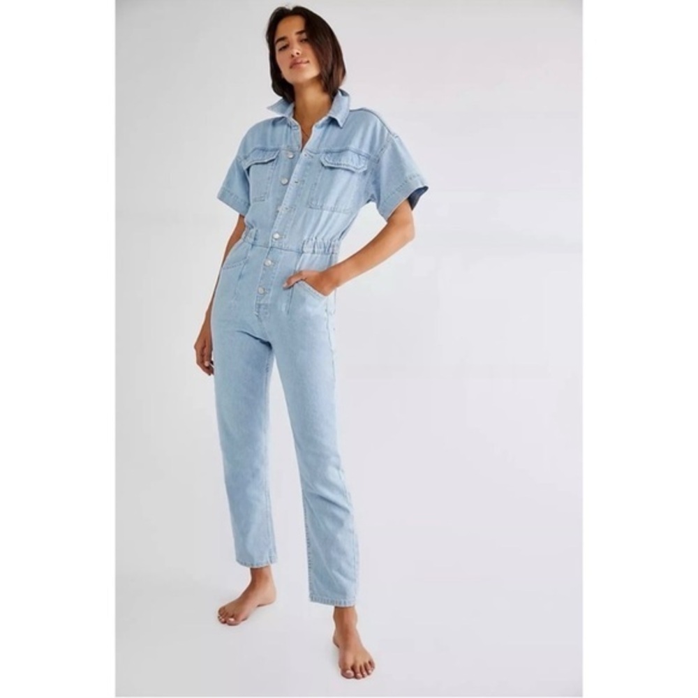 Free People x We the Free Marci Denim Jumpsuit
